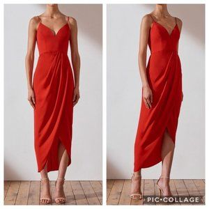 cocktail draped dress shona joy